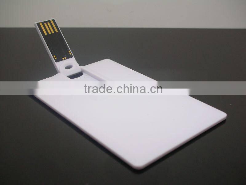 New fashion promotional super thin credit card usb flash drive full capcity 8gb