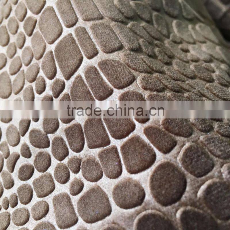 New arrival for sofa 95% polyester 5%spandex embossed velvet for india/spain/Russia market