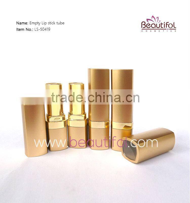 Metal Lip balm tube, make your own golden lipstick, lip stick containers