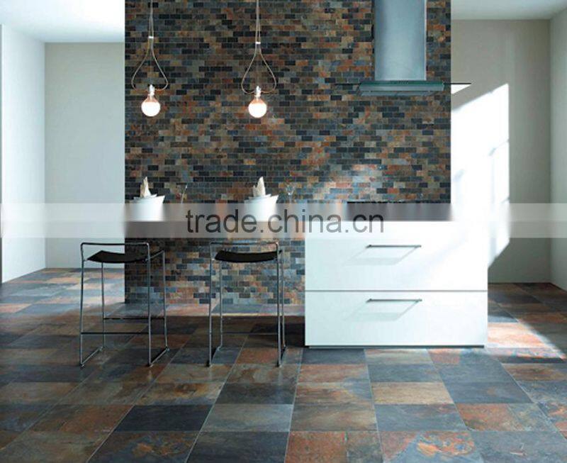 Natural rusty outdoor Slate cubeoutdoor flooring tile,pavement tiles,cove tile 30x30