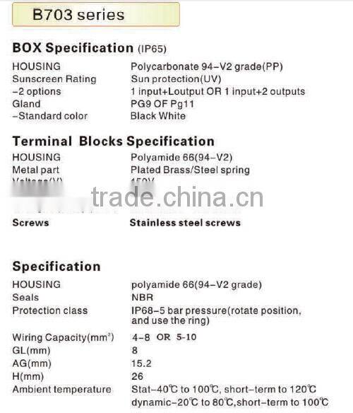 PVC waterproof junction box