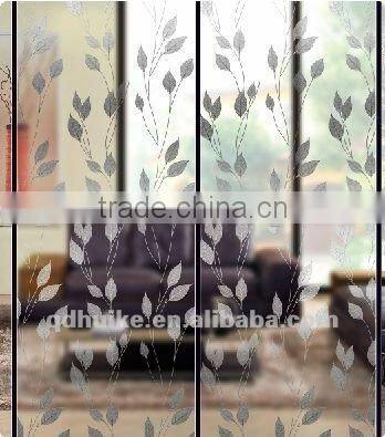 coated glass/ice carving titanium glass for decoration