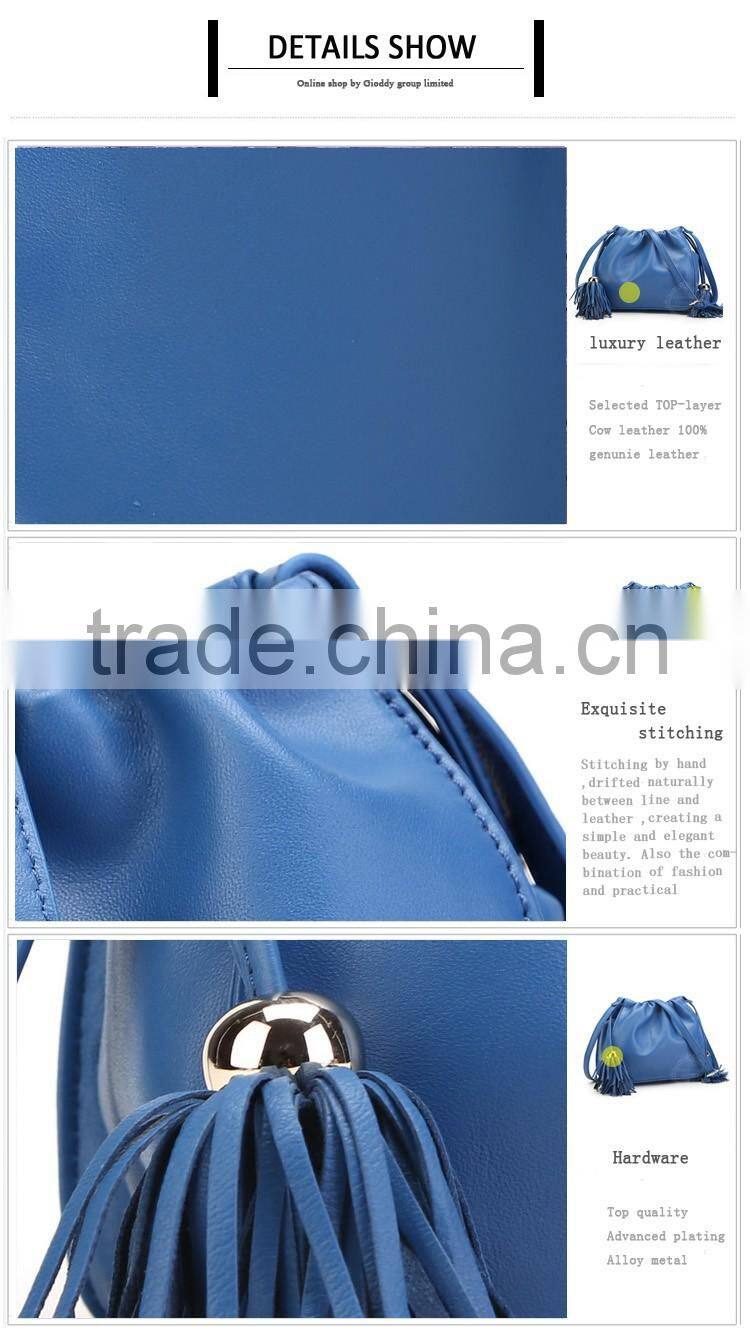 high quality designer excellent quality brown tassel leather shoulder bags