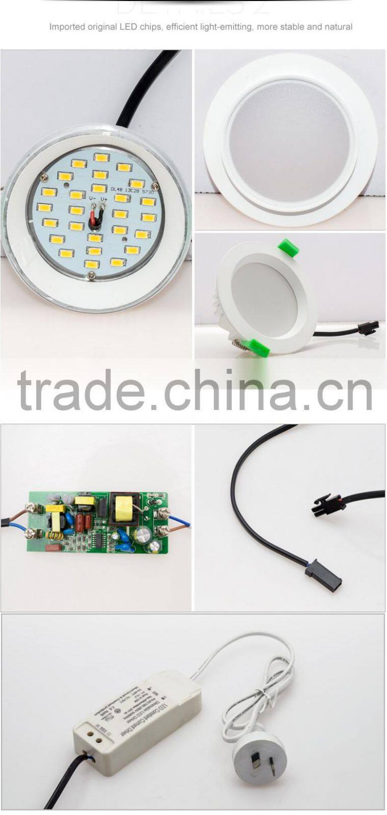 Australia Standard Wholesale LED Dimmable Downlight/SAA Recessed LED Light Remote