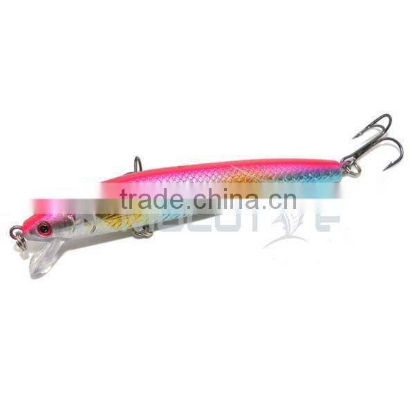 CHMN18 hard minnow fishing lure stell ball inside body to keep balance