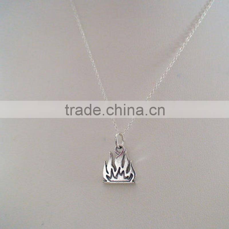 Latest Party Jewelry Little Dainty Necklace Silver Campfire Necklace 2015