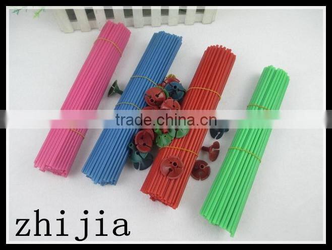 Eco-friendly white plastic balloon stick and cup for party