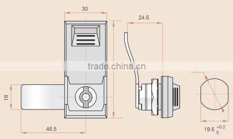 SAIP/SAIPWELL 2014 Promotional New Style Use-Widely Cylinder Lock Handle