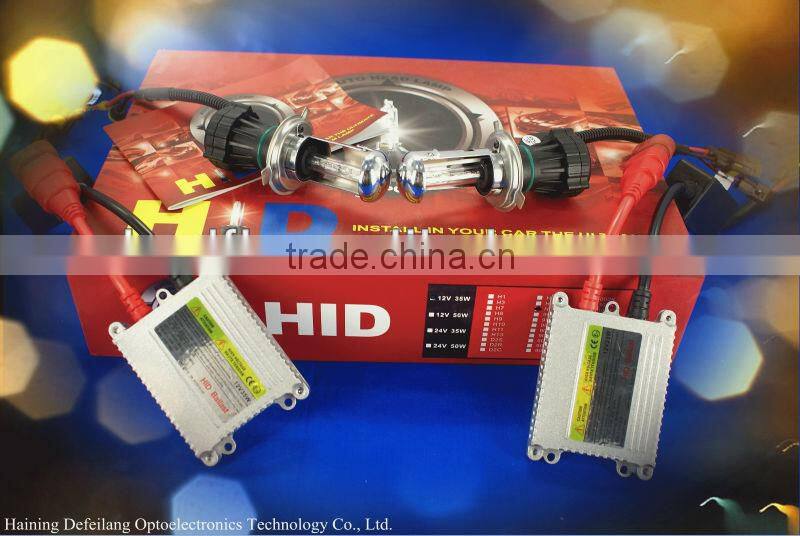 Defeilang Real Factory wholesale price CE approved HID H4 car headlight 12v 24v 35w 55w