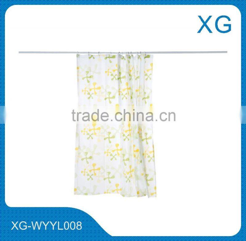 Aluminium bathroom shower curtain rod/Extension telescopic shower curtain pole