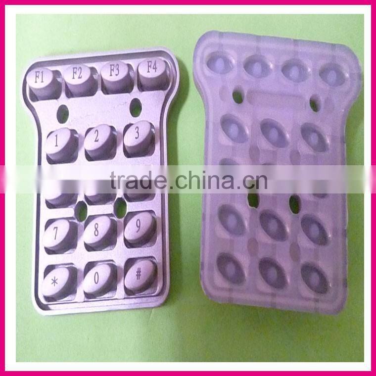 access control keypad with high translucent silicone rubber