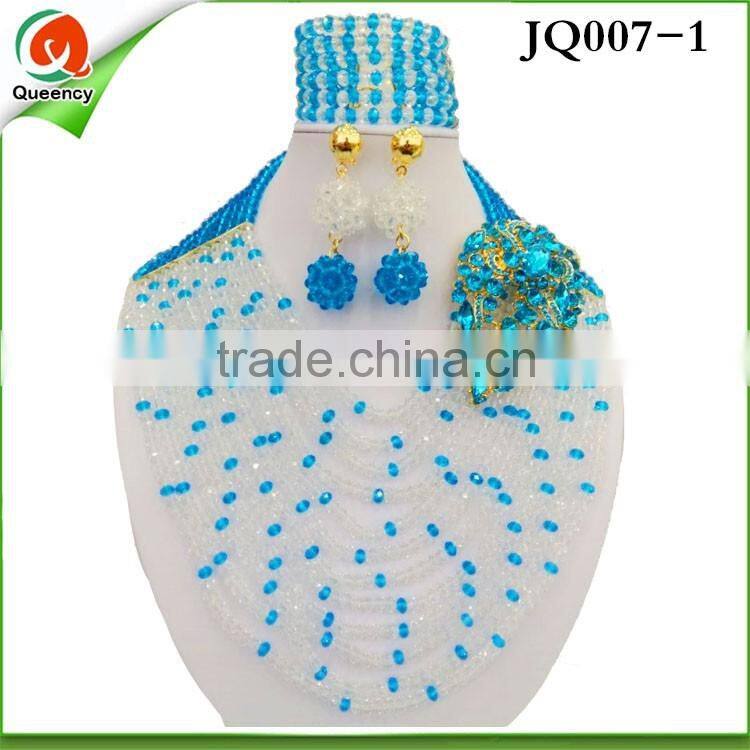 JQ007 -3 2015 fashion african beads jewelry set wholesale bridal jewelry sets african wedding jewelry set for party