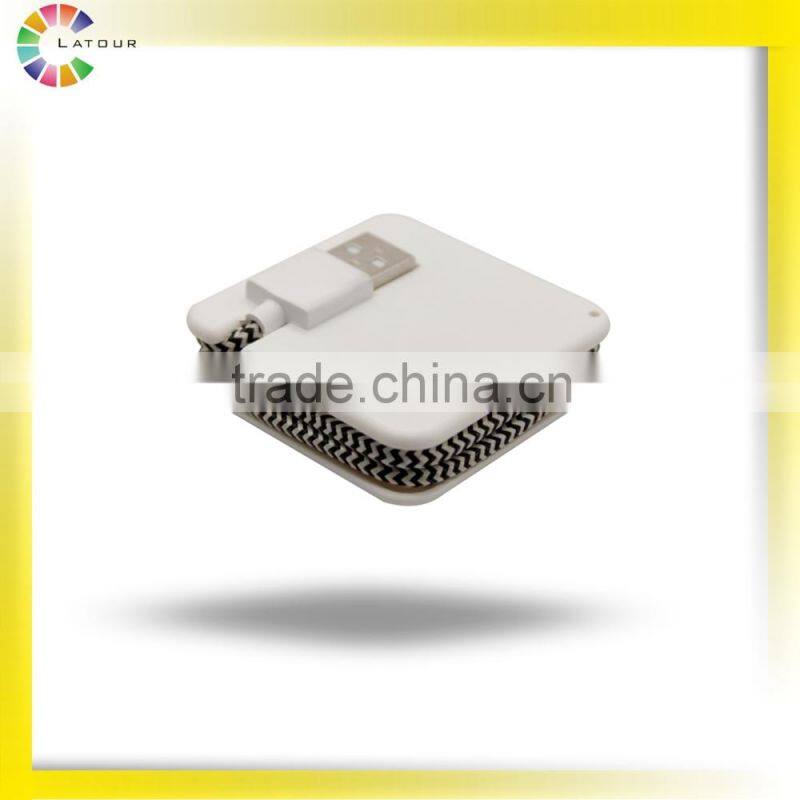 2016 Newest Ultra thin Micro USB portable charger cable battery Mobile power bank for mobile phone