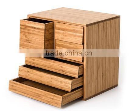 Modern style bamboo nightstand