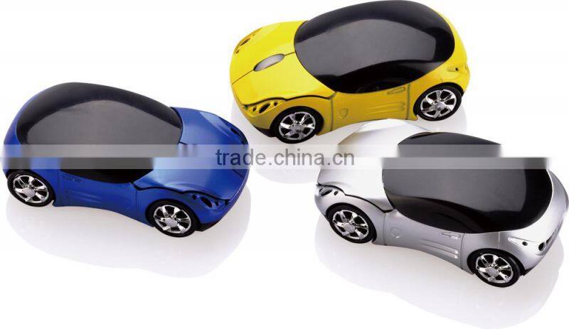2015 hot car shaped mouse with 2.4Ghz car shape wireless optical mouse sulotion as promotional gift