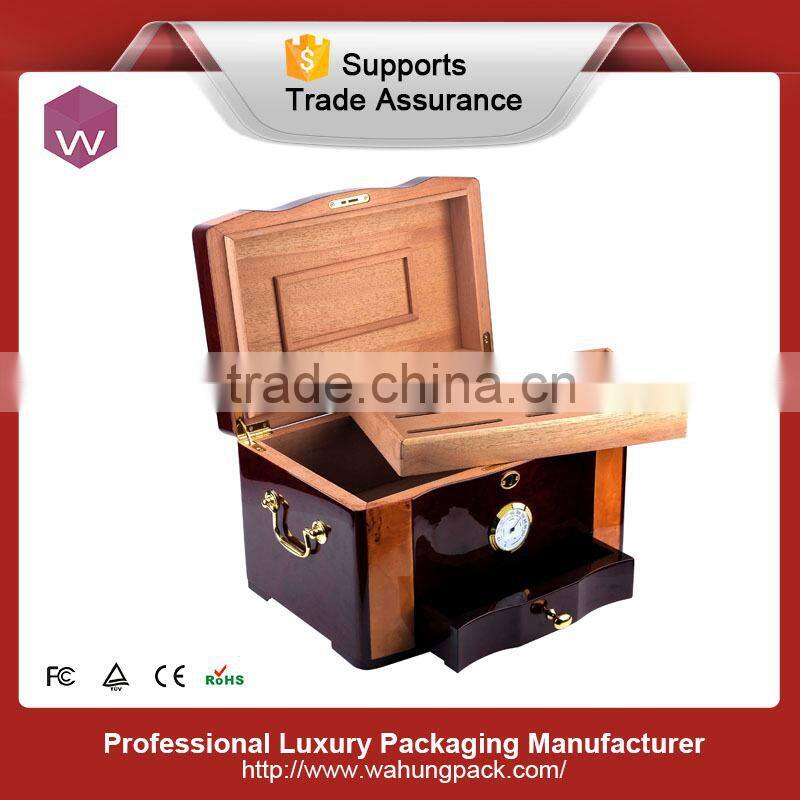 High quality empty wooden cigar storage boxes for sale(WH-3749-ML)