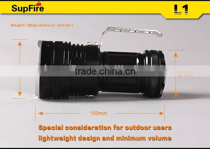 Brightest Supfire flashlight led torch L1 3800 lumen 50w 5*cr XML U2 Fishing Night Lamp