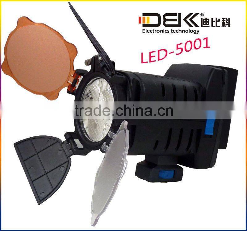 portable led video camera light
