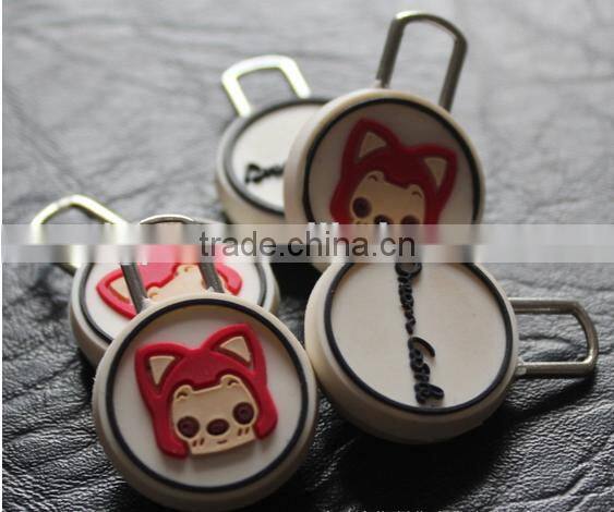 China factory promotional high quality pvc zipper puller