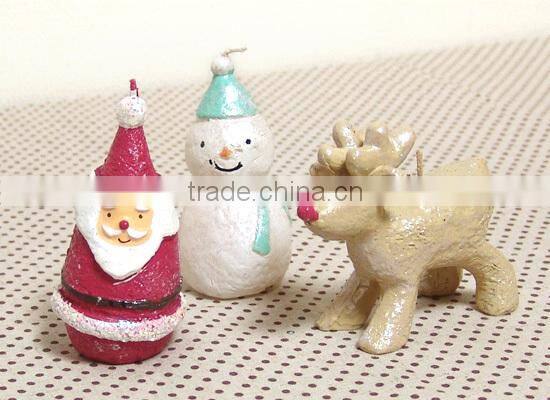2014 very hot design christmas snowman design candles