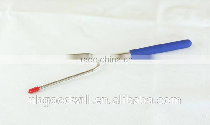 U type barbecue fork, rubber non slip handle, stainless steel telescopic barbecue fork, outdoor barbecue fork