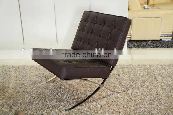 classic living room soft metal frame barcelona chair