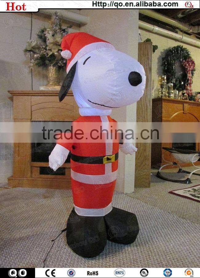 Competitive price vivid lovely snoopy christmas inflatable for selling