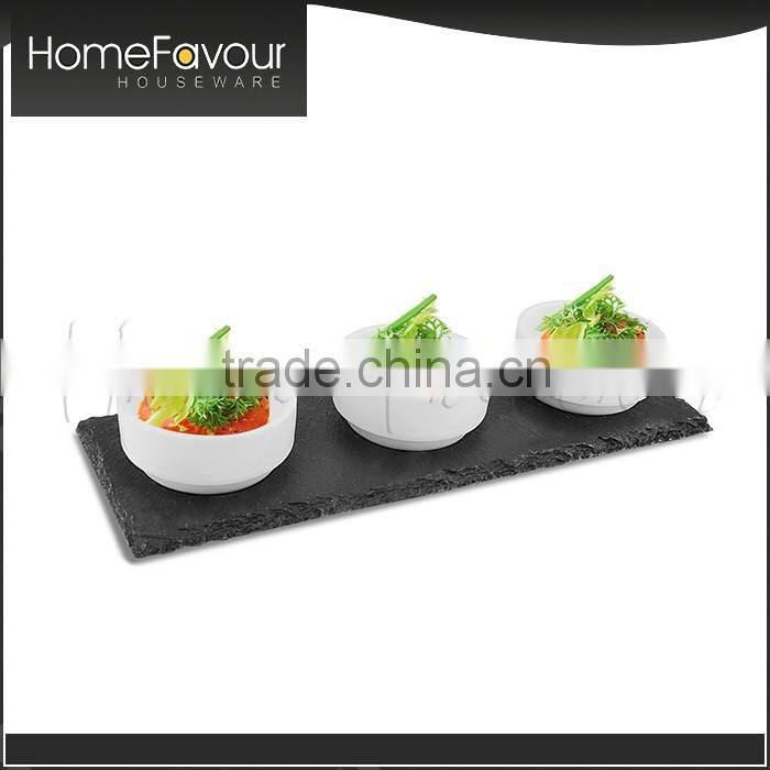 Top Supplier Made In China Acacia Wood Base 3pcs Tapas Set