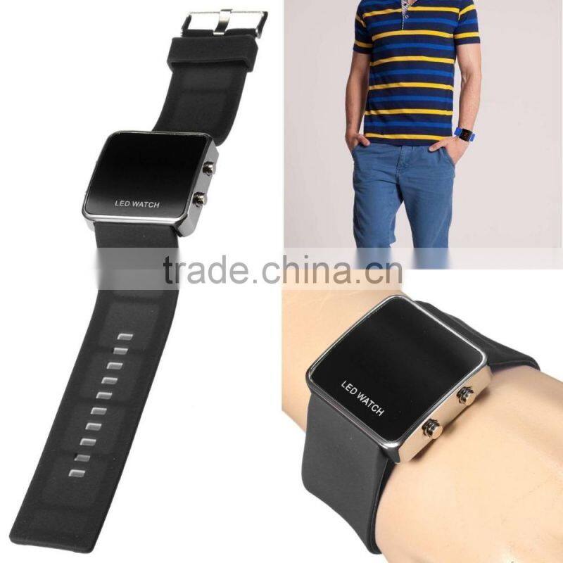 2015 moden design silicone touch screen led watch