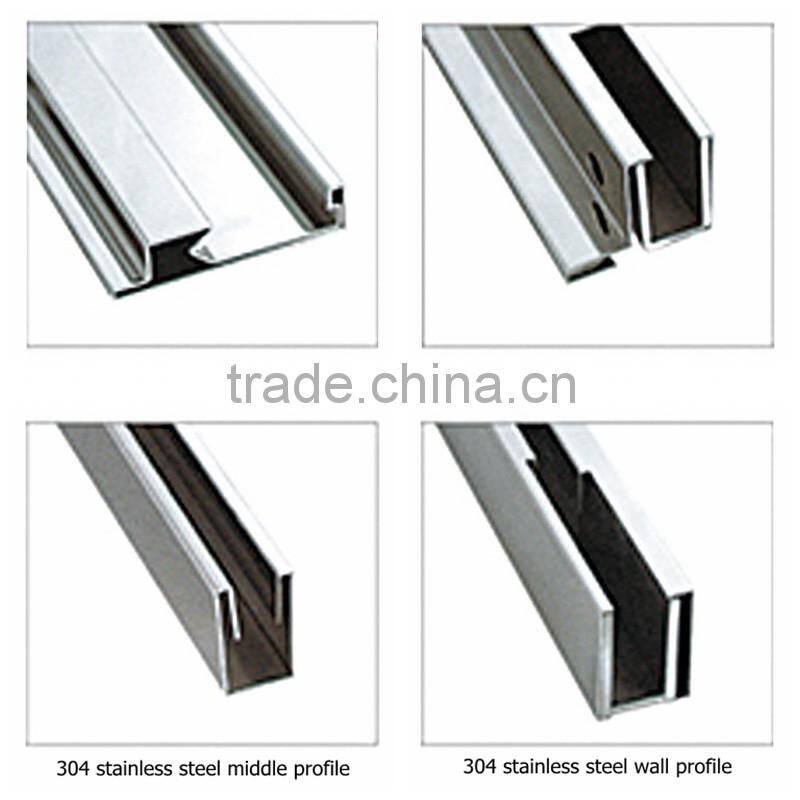 304 stainless steel Frame Straight Sliding glass compact shower room design(KD5588)