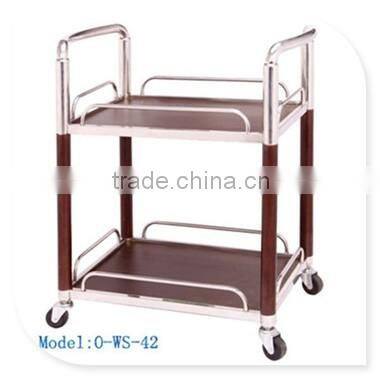 for hotel restaurant Superior hotel car train plane service wood liquor trolley with wheel