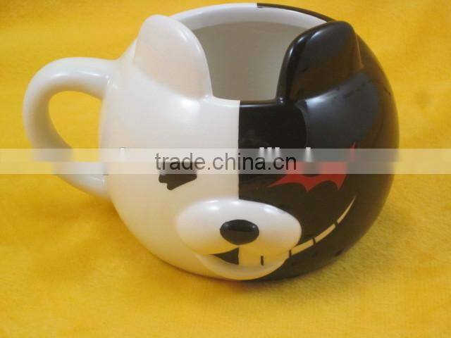 YF18677 3D animal face shape ceramic mug