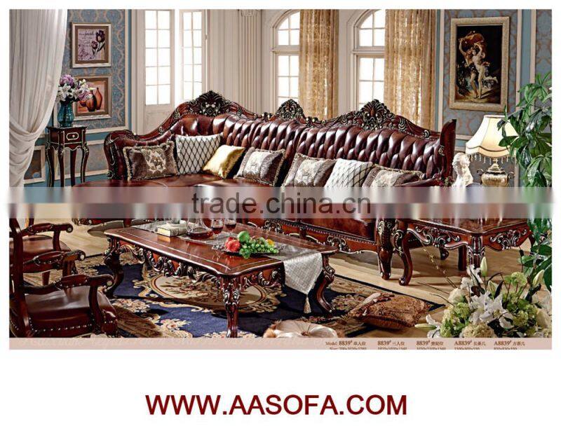 American classic leather sofa restaurant sofa modern wardrobe furniture