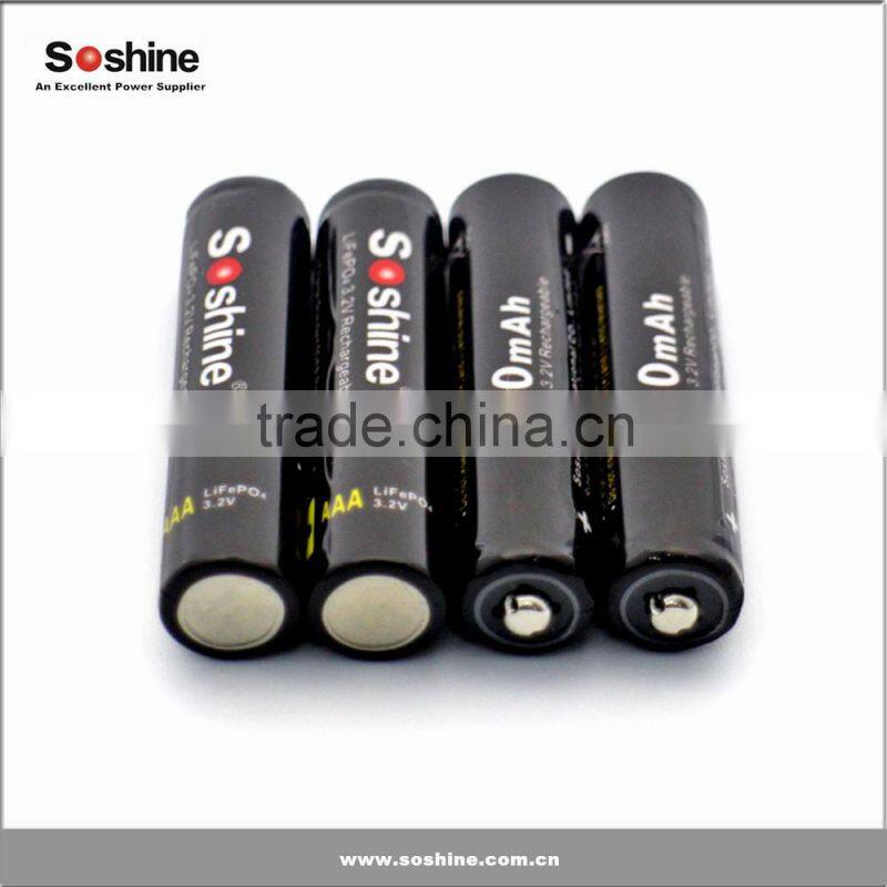 Factory price LiFePO4 10440 3.2V 280mAh Rechargeable battery pack LiFePo4 rechargeable battery, AAA battery