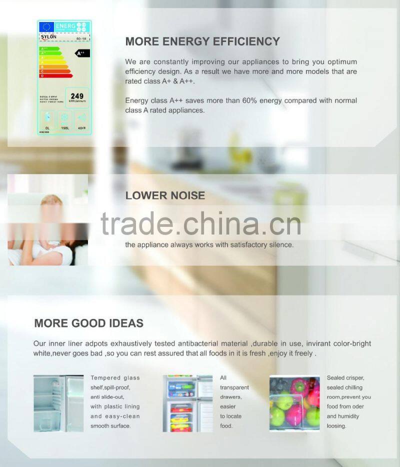LED display and energy saving side by side refrigerator