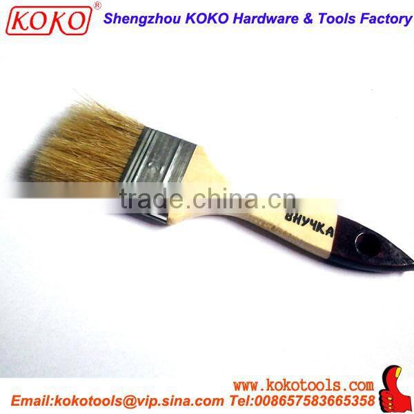 plastic handle plastic ferrule pure natural bristles BBQ brush