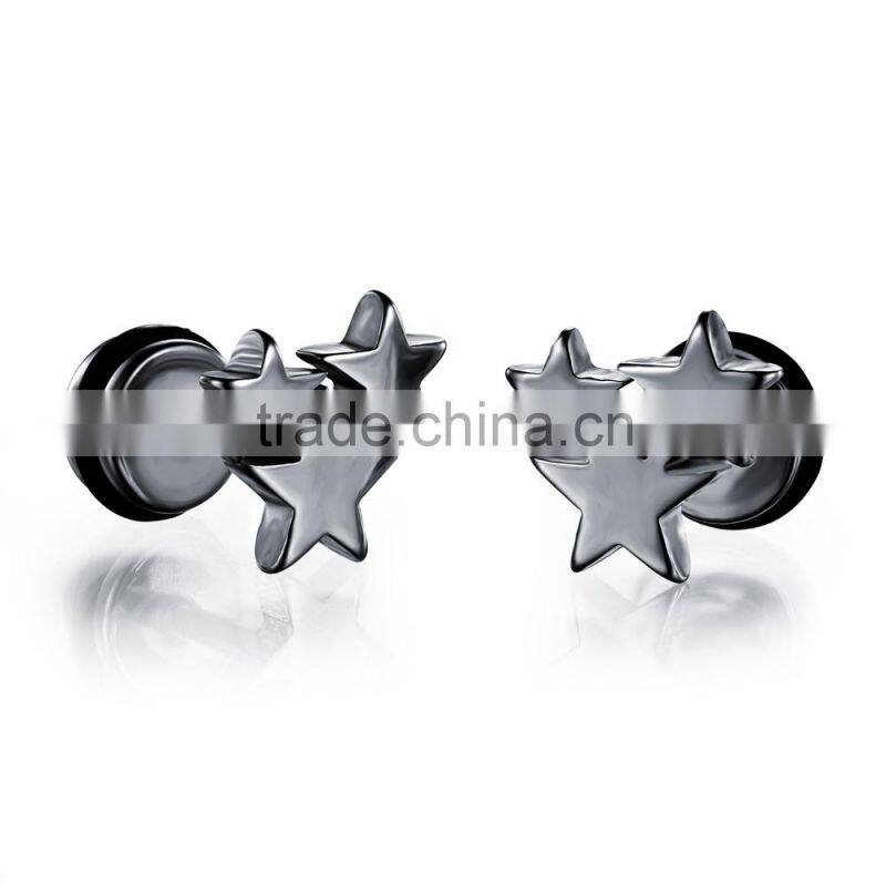 Fashion Jewelry And Accessories Three Star Gold European Style Earrings