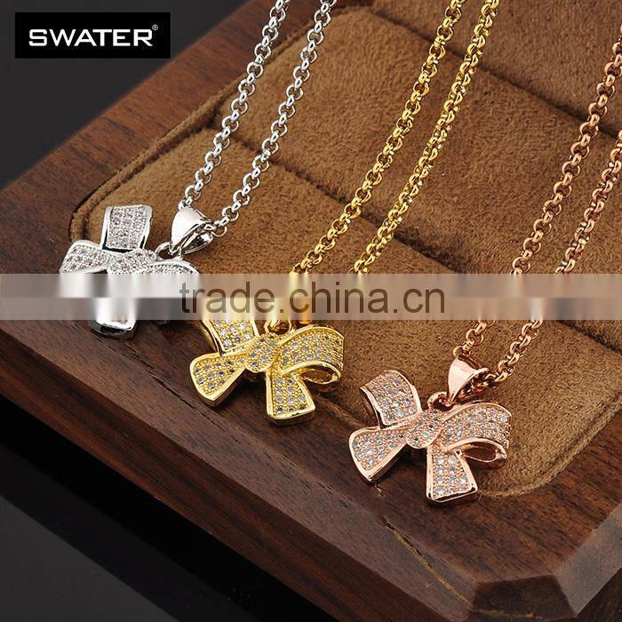 2016 Latest Selling Product Rose Gold Butterfly Za Necklace