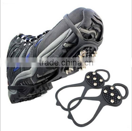 Sport's Equipment saftey silicone anti-slip ice crampons for snowshoes