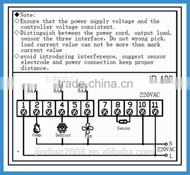 refrigerator temperature meter JD-109