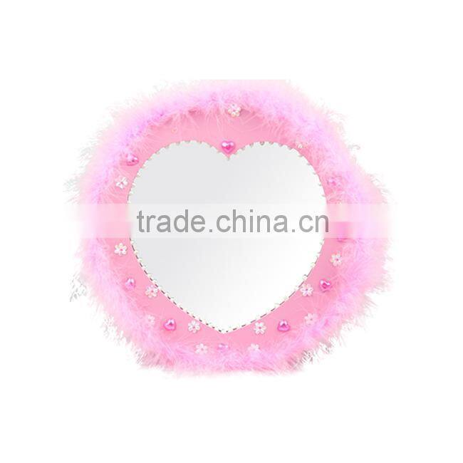 Round wood framed mirrors