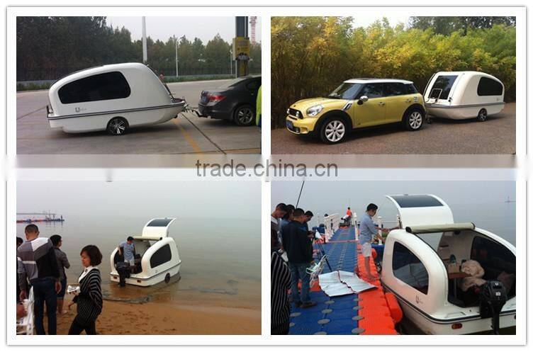 Teardrop outdoor travel camping trailer