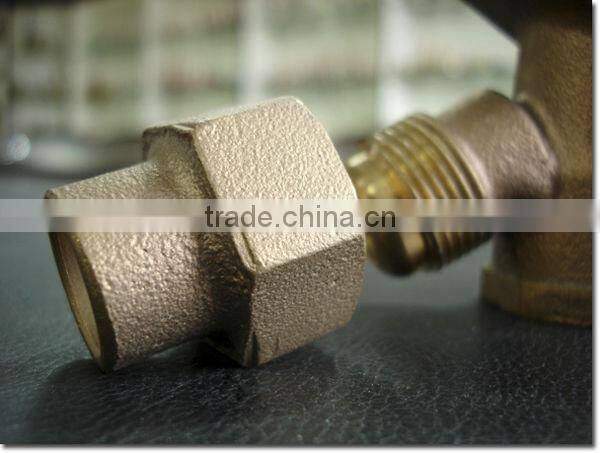 WD-1503 Bronze Conical Valve of Water Meter Connector With Lockable