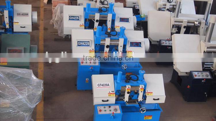 GH4228 double column manual band saw machine for metal cutting