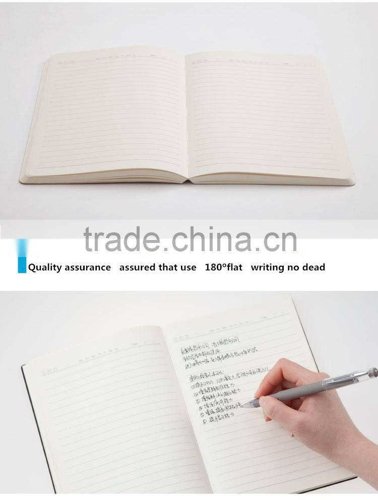 2016 hardcover PU Eco leather notebook Business A5 customized notebook Drawing Sketchbook Weekly Day Planner organizer notebook