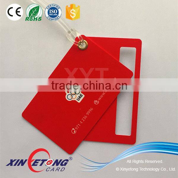 CMYK Printing 85.5x54mm PVC key tag Combo Cards for Door Control
