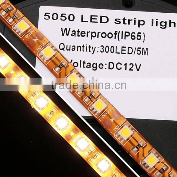 Warm White LED Strip Light SMD 5050 Waterproof 300LEDs Per Roll LED Tape