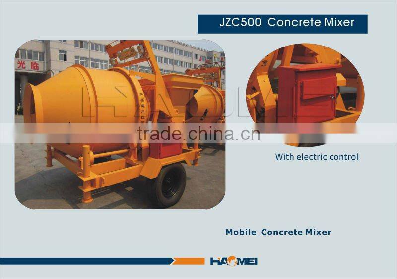 JZC500 mezcladora de concreto recomendad por haomei