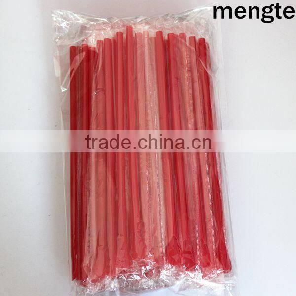 Yiwu Alibaba Red plastic spoon drinking straw