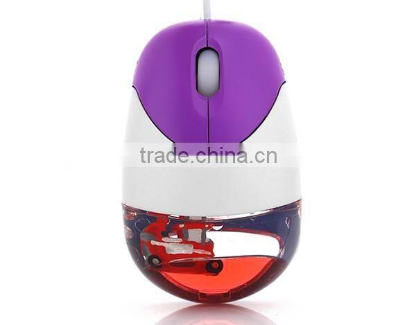Retractable USB Mini Liquid Mouse with Personalized Floater
